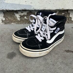 Little boys Vans Classic Black and White High-Tops